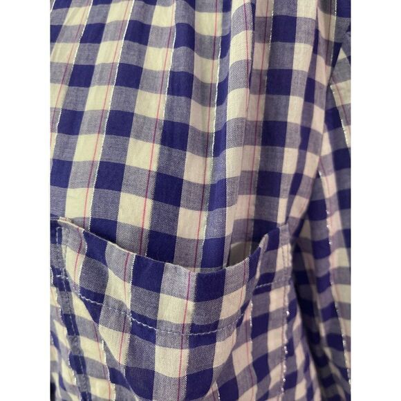 Anthropologie Pilcro Plaid Button Down Shirt Size S NWT - Picture 7 of 12